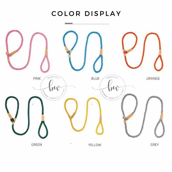 Tali Tuntun Anjing - Slip Dog Leash - Slip Lead Leash Cesar Milan