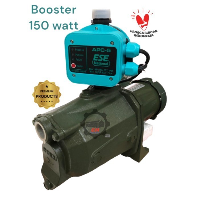 Pompa pendorong 150 watt otomatis pompa booster shimizu sanyo wasser booster
