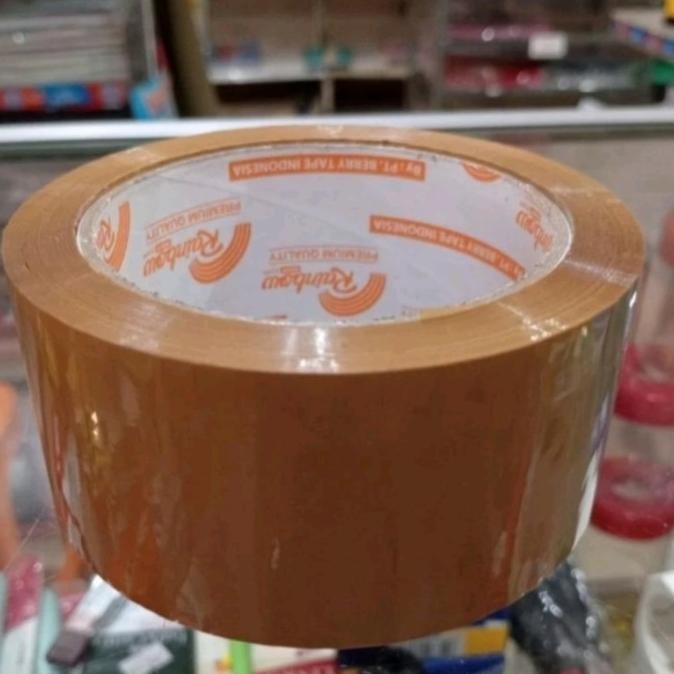 

Buruan beli] Lakban Coklat Rainbow 48mm (2 inch) (per 1 pcs)