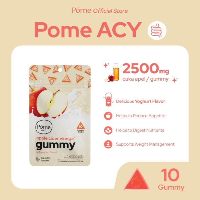 

SALE Pome ACY Mini Pack - Vegan Apple Cider Vinegar Gummy with Yogurt