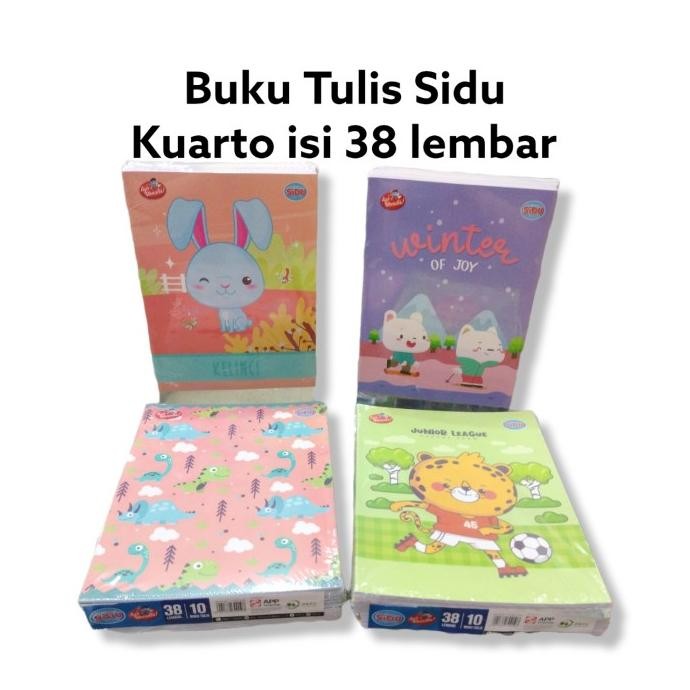 

Silahkan Order] Buku Tulis Sidu isi 38 lembar (per pack) Tema & Motif Acak/random