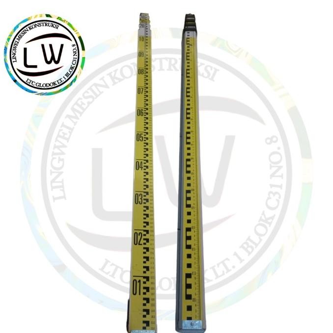 

RAMBU MISTAR BAK UKUR 5 METER / LEVELLING 5 METER /ALUMINIUM STAFF 5 METER