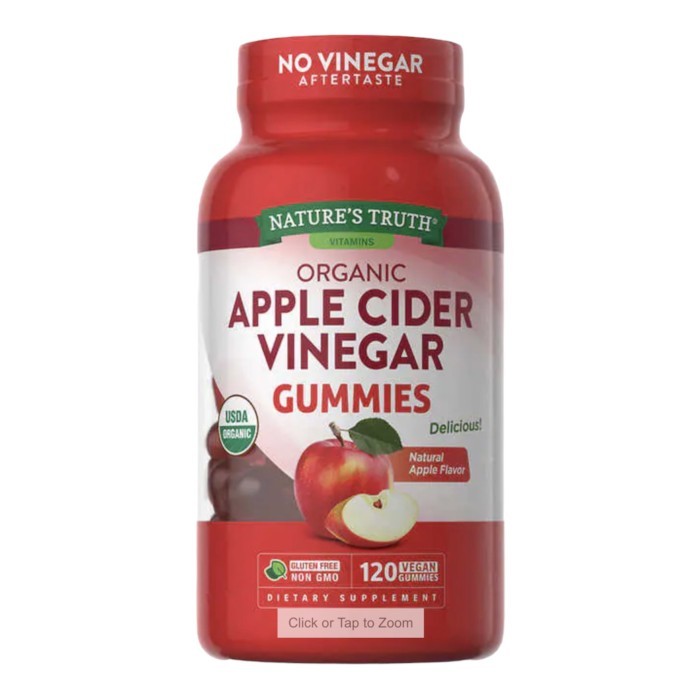 

HOT SALE Nature's Truth Organic Apple Cider Vinegar 120 Gummies