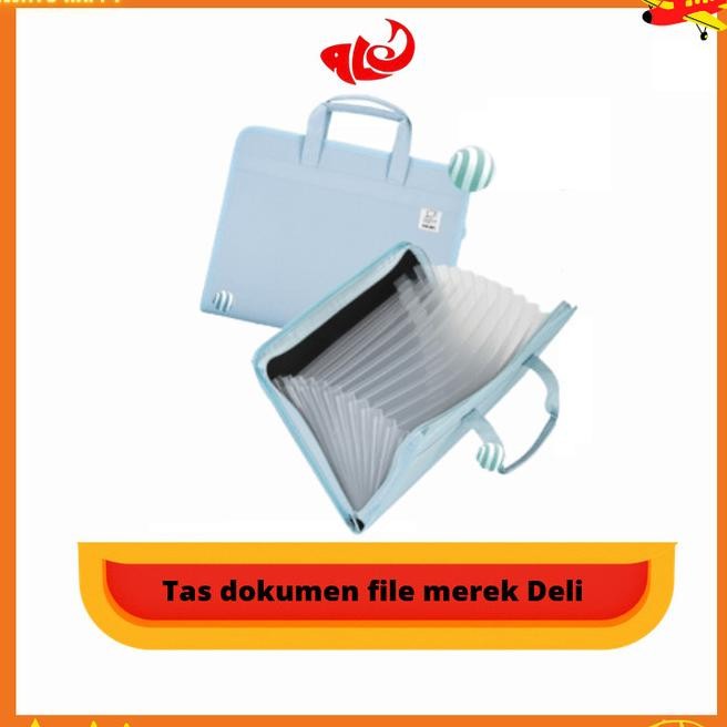 

TAS DOKUMEN DOCUMENT BAG FILE MEREK DELI A4 13 SEKAT MURAH