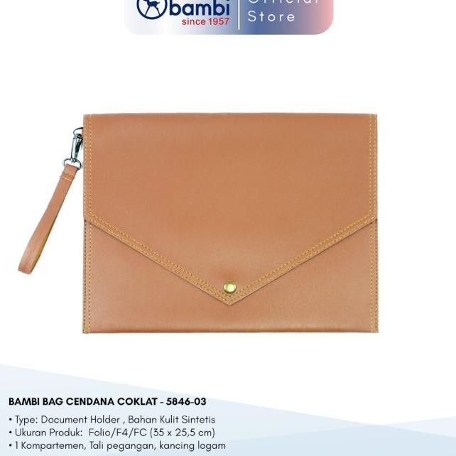 

BAMBI MAP DOKUMEN / BAG CENDANA COKLAT 5846