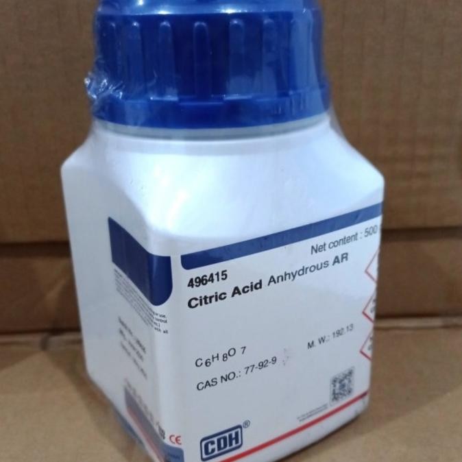 

Citric Acid Anhydrous 500g Repack 25g