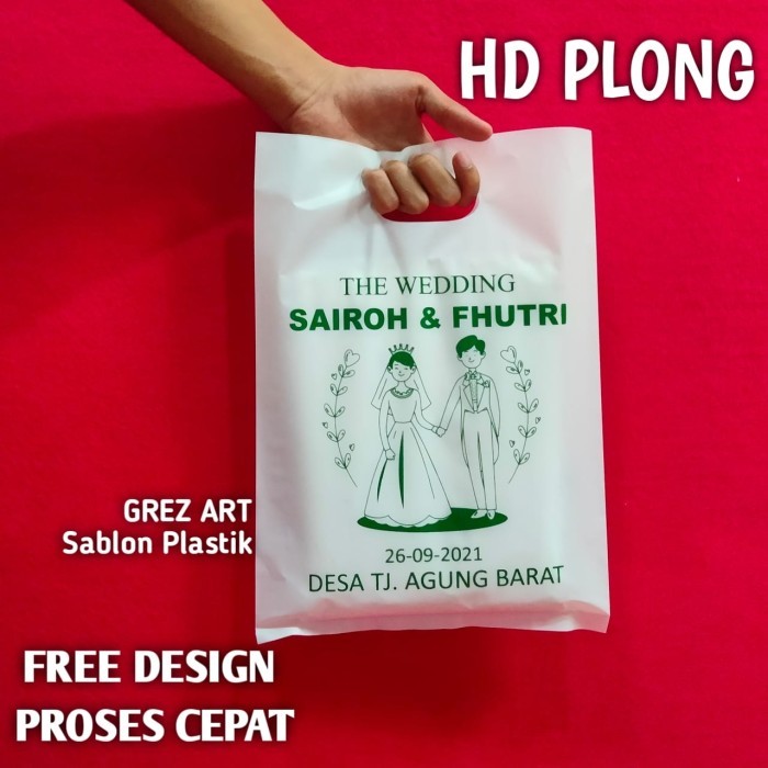 

Plastik Sablon HD Plong 15x22cm , FREE DESIGN