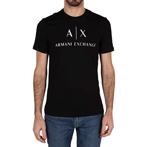 Kaos Logo Crew Neck Pria AX Armani Exchange |iRpISXFr|