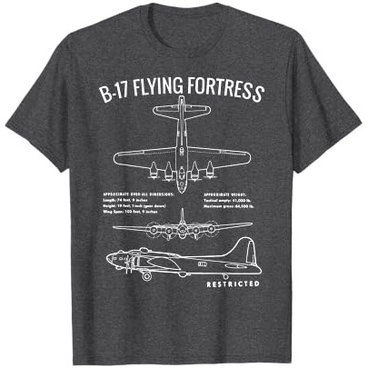 Kaos Pesawat Perang Dunia 2 B-17 Bomber WW2-B17 Flying Fortress |I29BSvXn|