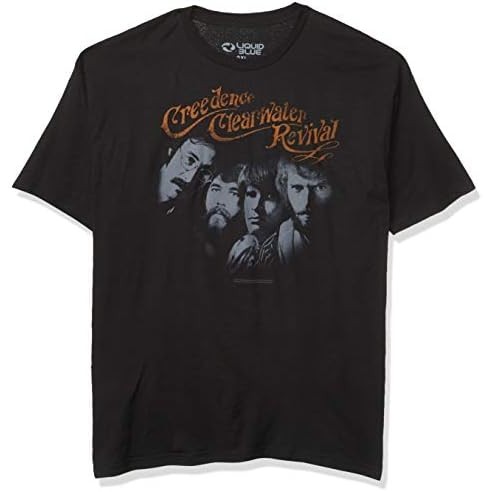Kaos Pendulum Creedence Clearwater Revival Standar Unisex-Dewasa Biru Cair |25jFjMy2|