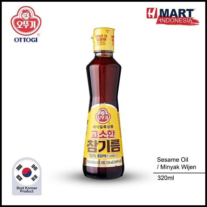 

Ottogi Sesame Oil - Minyak Wijen Dengan 100% Wijen Asli Korea 320Ml