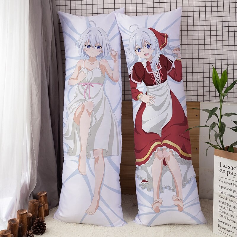 sarung bantal tubuh Wandering Witch: The Journey of Elaina Anime Dakimakura Sarung Bantal Kustomisas