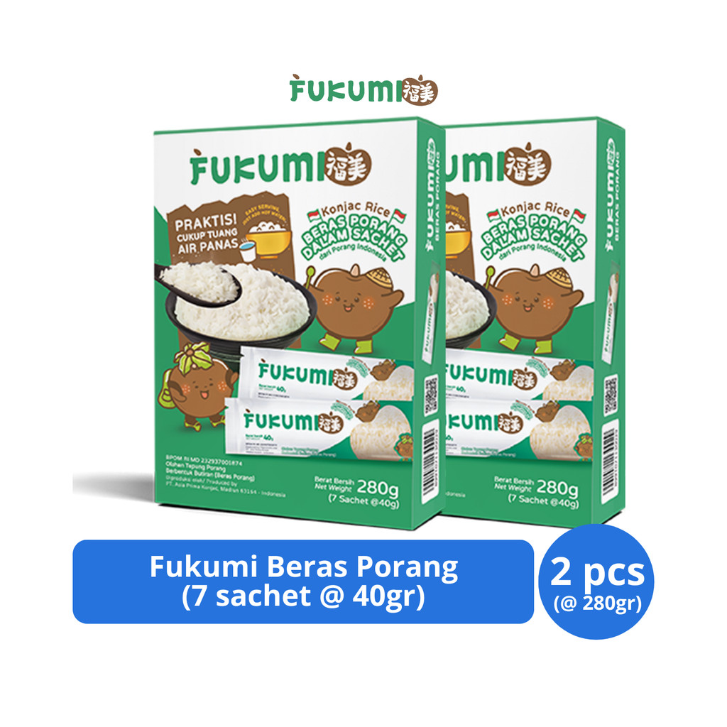 

Fukumi Beras Porang 280gr (7s @ 40gr) x 2 pcs