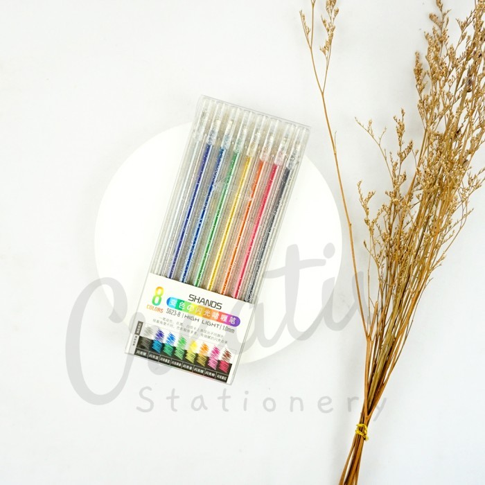 

Sale Shands Glitter Gel Pen Series Set 8Pcs 12Pcs Pena Berkilau