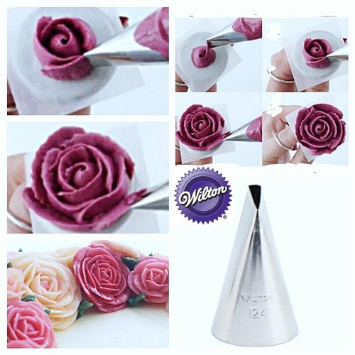 

Wilton Spuit Buttercream Tip 124 Motif Large Petal Stainless