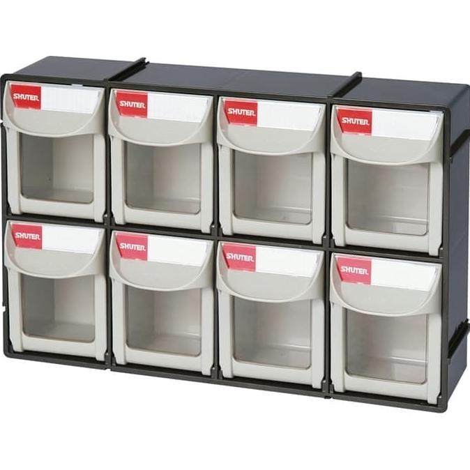 

TERMURAH - FO-308 BINS TEMPAT PENYIMPANAN BAUT 8 laci SHUTER LIVINBOX