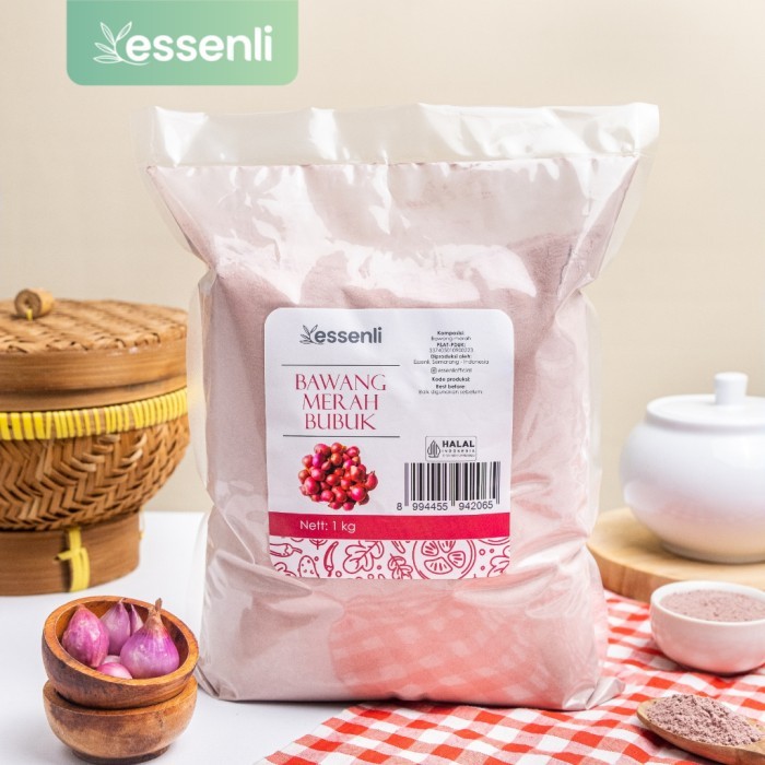 

Essenli Bawang Merah Bubuk Bumbu Rempah Dapur 1Kg