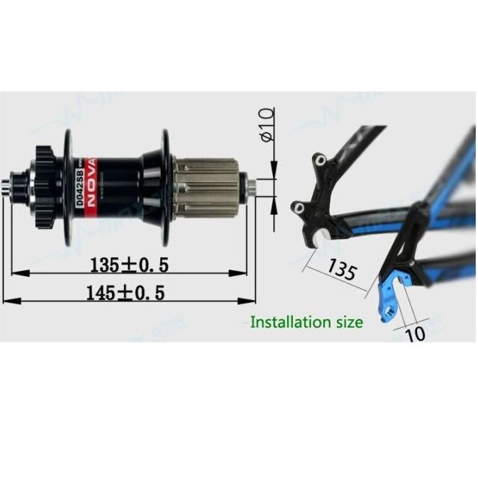 Novatec Hub Freehub D041SB/D042SB 28 32 36 Hole 6 Bolt Loncer Jangkrik