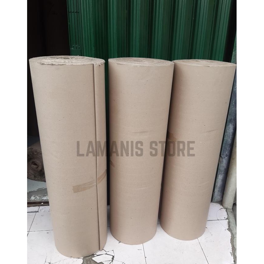 

Terlaris Kardus Lembaran Gulungan Corrugated Karton Single Face Roll 50 cm - 100 cm SALE
