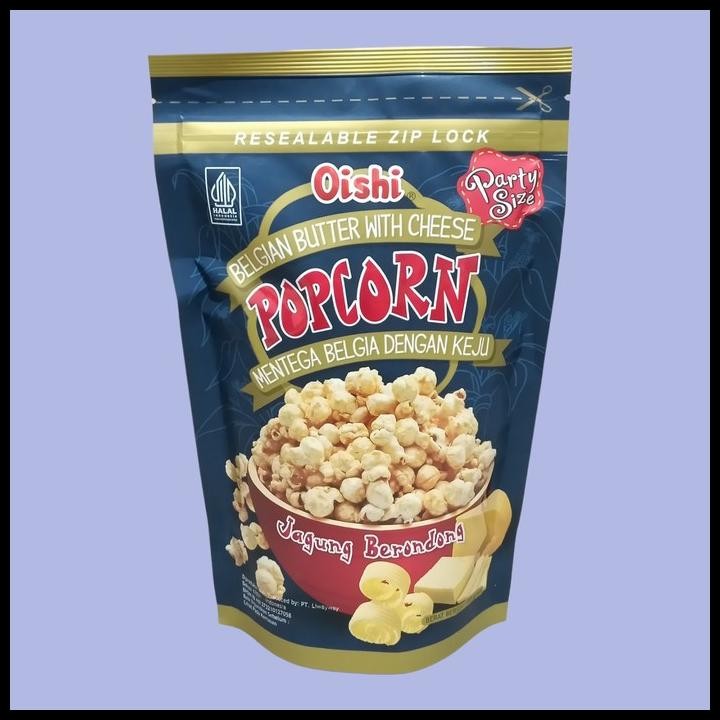 

TERBARU OISHI BELGIAN BUTTER WITH CHEESE POPCORN MENTEGA BELGIA DENGAN KEJU JAGUNG BERONDONG 100 GRAM !!!!