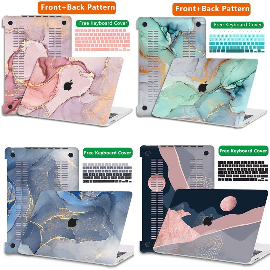 

Depan+casing hitam Casing Keras Motif Pastel Marmer Lucu untuk Macbook 2023 Pro 14 16 M3 air 15.3 2023 M2 A2941 Pro 13.6 inci A2681 M1 untuk Macbook pro 13 inci 2020 A2338 M1 A2337 |Y7XRq9Lp|