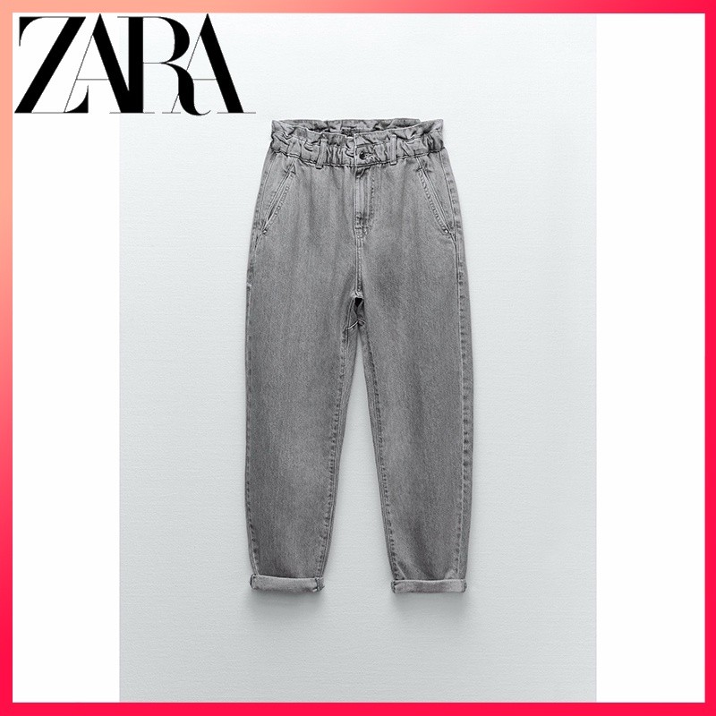

Pakaian wanita baru ZARA model tas kertas Z1975 celana jins longgar |TBZlxG9S|