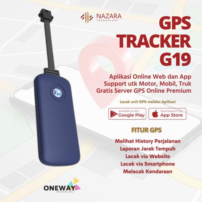 DISKON GPS Tracker Mobil Motor OneWay 2G OneWay OW-G19