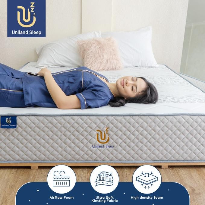Kasur Busa Uniland Sleep Original 30cm Foam Mattress Box FREE BANTAL