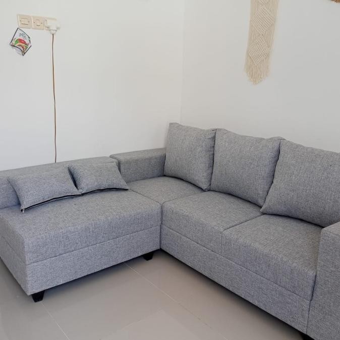 Sofa L, sofa, sofa bed, sofa minimalis, sofa L minimalis, sofa ruang tamu