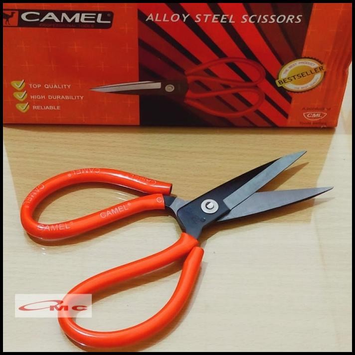 

TERBARU CAMEL GUNTING KODOK GUNTING SERBAGUNA 8" INCH GUNTING KAIN GUNTING KULIT GUNTING POTONG KAIN KARPET GUNTING SENG GUNTING JAHIT GAGANG MERAH GT-KODOK-CML !!!!!!