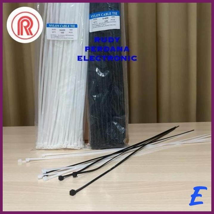 

| RD | NYLON CABLE TIE KABEL TIES NILON 5X400MM 5 X 400 MM 40 CM