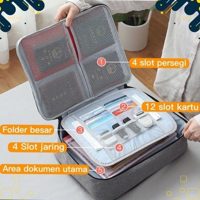 

TAS DOKUMEN ANTI AIR PENYIMPANAN FILE DOCUMENT ORGANIZER HITAM 3 LS