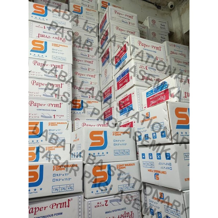 

Continuous Form Paper Print 9X11/2 3 Ply Terlaris