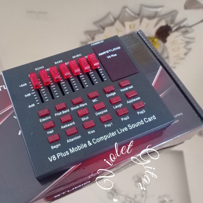 Diskon Soundcard Recording Taffstudio V8/V8S Original