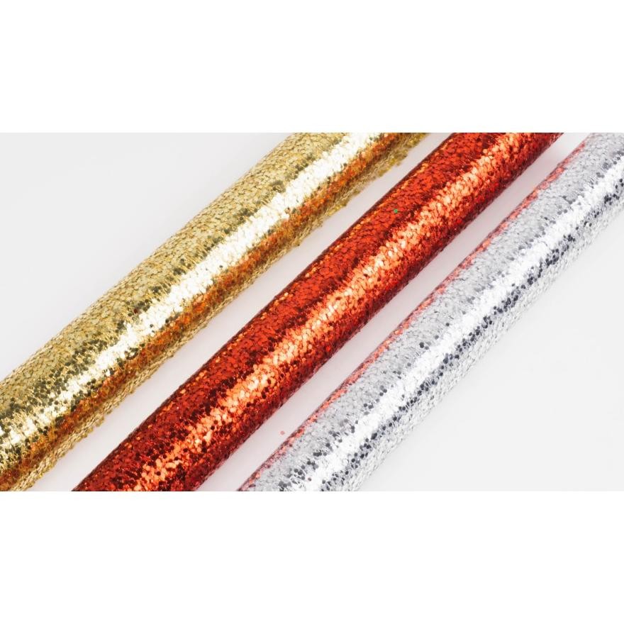 

JHY EASY DECORATION Pita Roll Natal Besar Kain Jaring Jala Christmas Easy Decoration - Merah