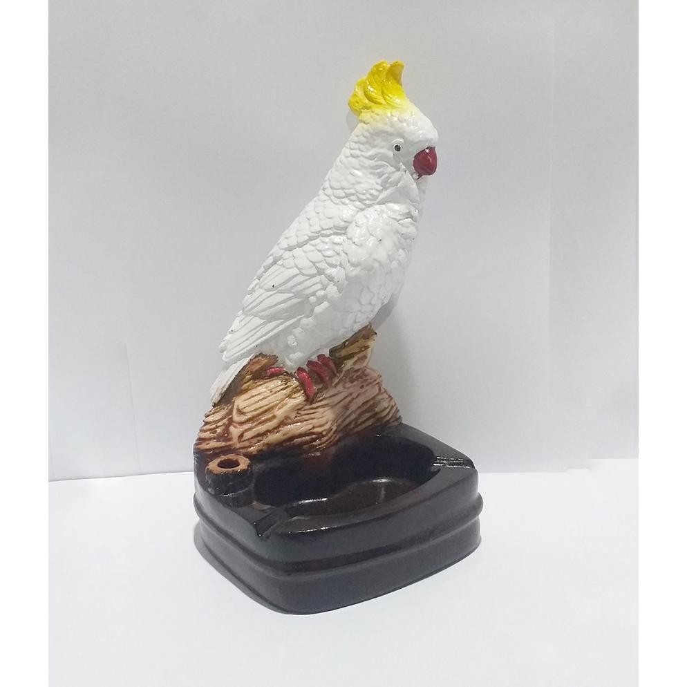 JHY ASBAK ROKO UNIK BURUNG KAKATUA/MIX PUTIH/HOME DECORATION