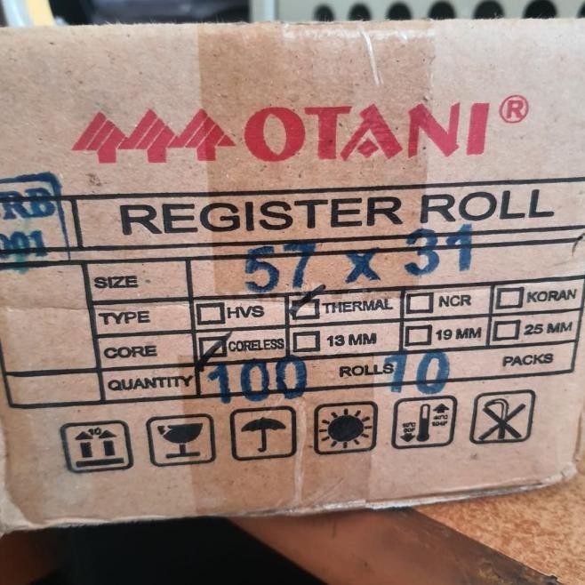 

Kertas Thermal 57X30 Otani Kertas Print Thermal 57 X 30 Otani New