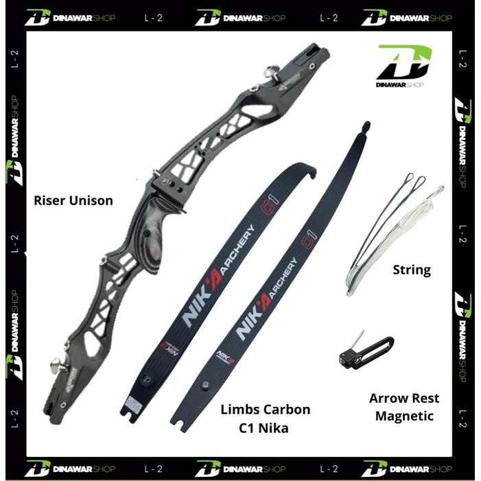 Busur Panah ILF Riser Unison Topoint Limbs Carbon C1 Nika ILF TEB