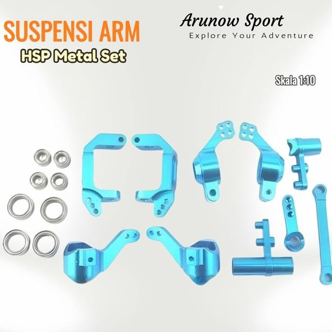 Set Suspension Arm Rc Car Hsp 94111 94123 94118 Rally Kutiger Upgrade Original