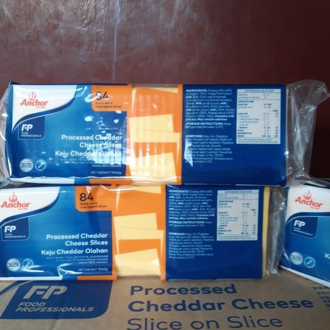 

PROMO Anchor Red Cheddar 84 slices quick melt/ Anchor keju red cheddar 1kg