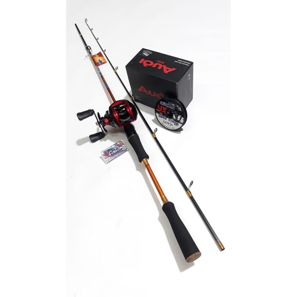 Sale Set Joran Bc Takamiza ( Iroly ) 180Cm & Reel Baitcasting Audy ( Lizar