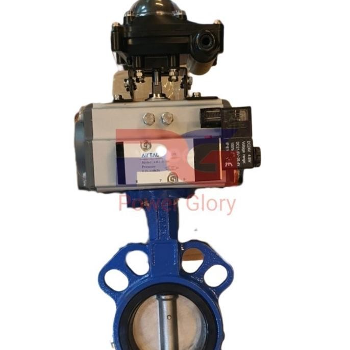 BUTTERFLY VALVE 10"INCH ACTUATOR PNEUMATIC/LIMIT SWITCH/SELENOID VALVE