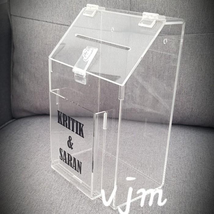 Acrylic Kotak Saran,Kritik&Saran (017 Print)