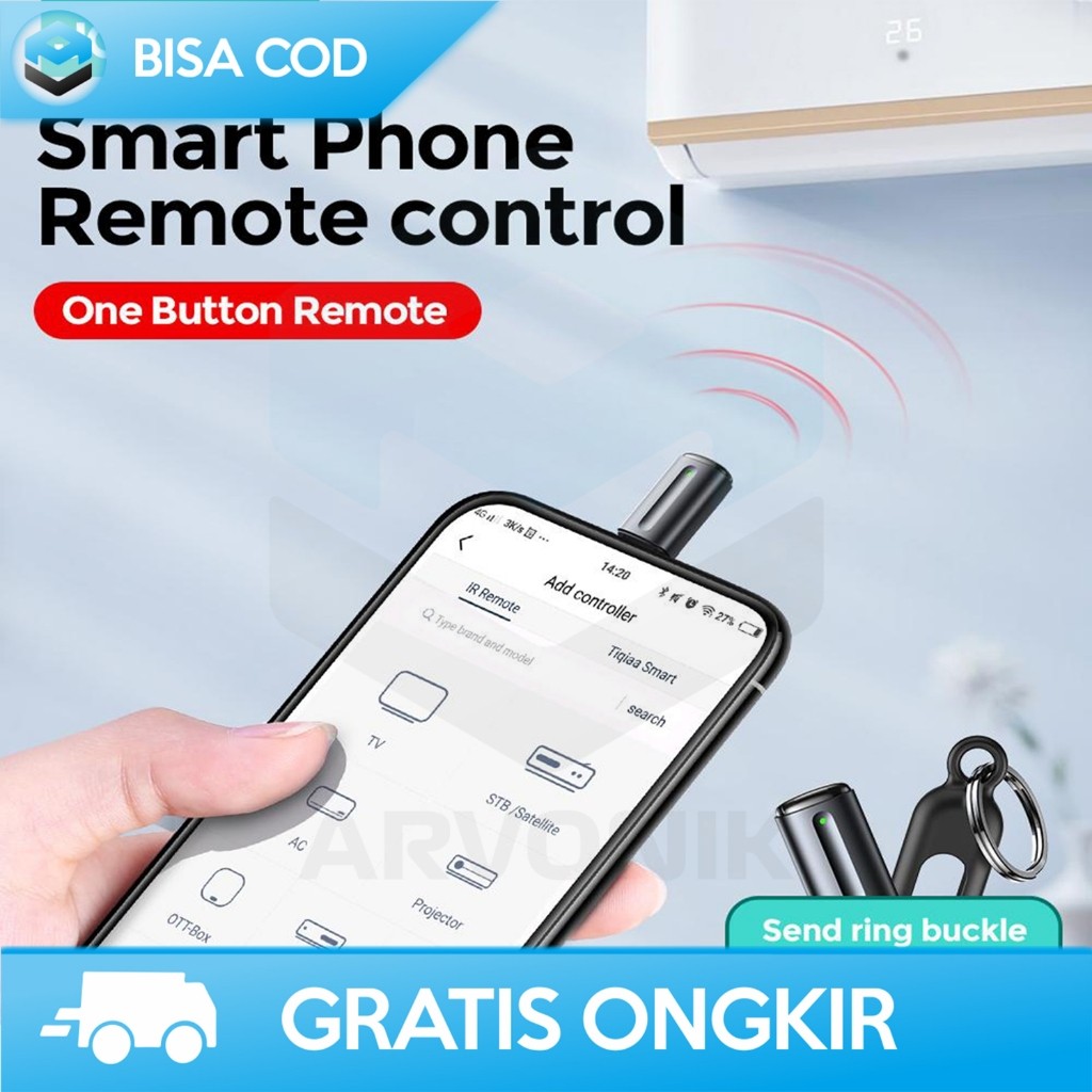 OTG INFRARED PORTABLE JADIKAN SMARTPHONE REMOTE CONTROL UNIVERSAL