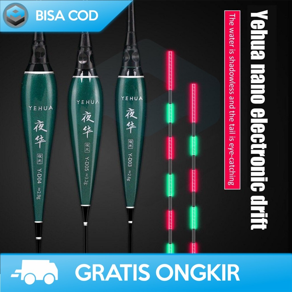 PELAMPUNG PANCING UMPAN IKAN LED LIGHT FISHING FLOATS LURE MENGAPUNG