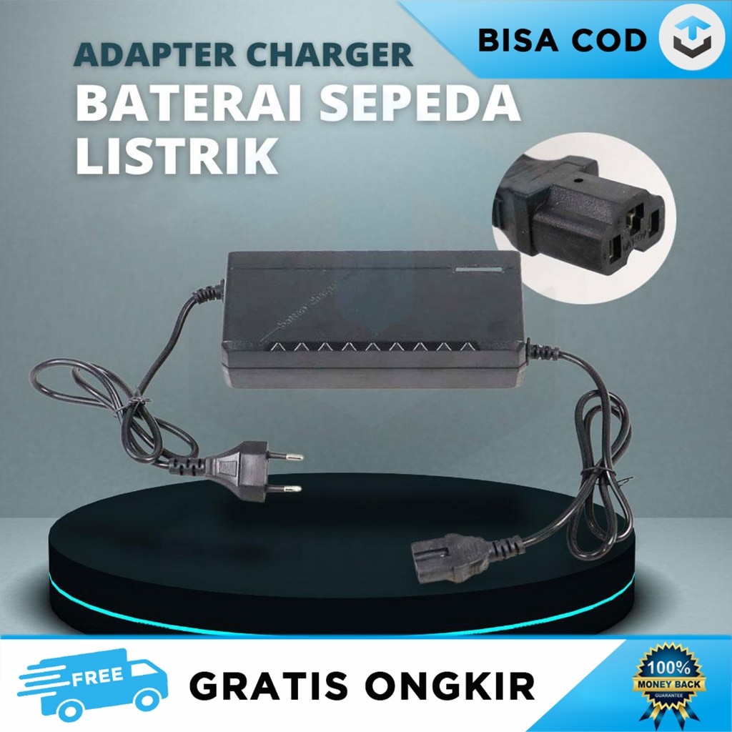 CASAN SEPEDA LISTRIK VIAR ADAPTOR CHARGER BATERAI 48V 12ah 170WATT