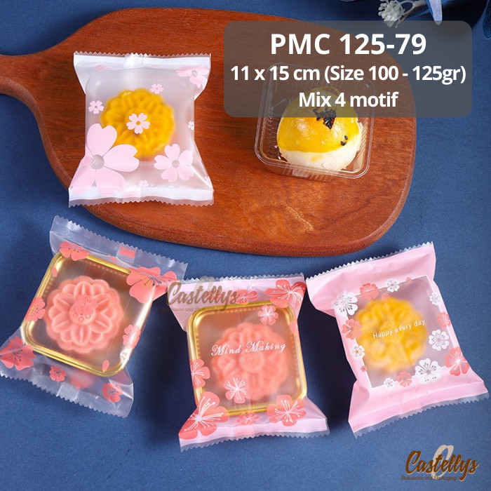 

Plastik Mooncake 100gr - 125gr PMC 125-79 Kue Pia Mochi Cookies Nastar