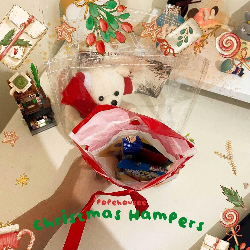 

Hampers Natal Santa Claus Christmas Gift Decoration Giftbox Tas Bag Snack Souvenir Sinterklas Krismes Day Siap Kirim