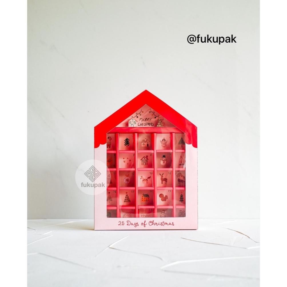 

Box Sekat 25 Natal (10 Pcs) Kotak Nastar Coklat Truffle Mochi Christmas Mrkt