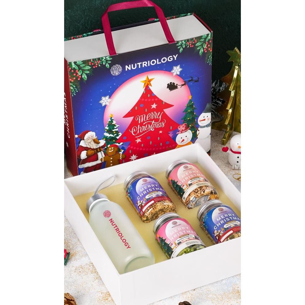 

Hampers Natal Tahun Baru Granola Nutriology Noelle Set Bingkisan Parsel Gift Parcel Hadiah Premium Christmas New Year Siap Kirim
